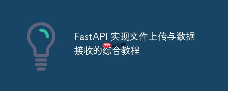 FastAPI 实现文件上传与数据接收的综合教程-小浪学习网