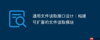 通用文件读取接口设计：构建可扩展的文件读取模块