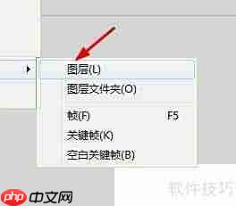 Flash CS5新建图层教程