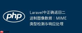 Laravel中正确返回二进制图像数据：MIME类型检测与响应处理