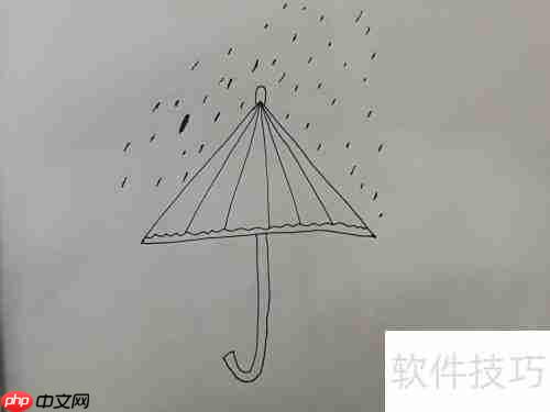 简笔画小雨伞创意教程