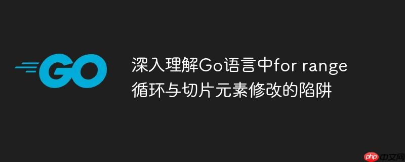深入理解Go语言中for range循环与切片元素修改的陷阱-小浪学习网