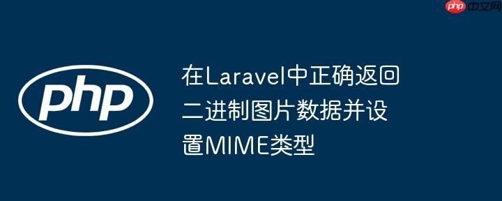 在Laravel中正确返回二进制图片数据并设置MIME类型-小浪学习网