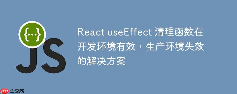 react useeffect 清理函数在开发环境有效，生产环境失效的解决方案