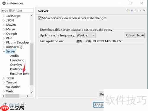 Eclipse配置服务器运行环境指南