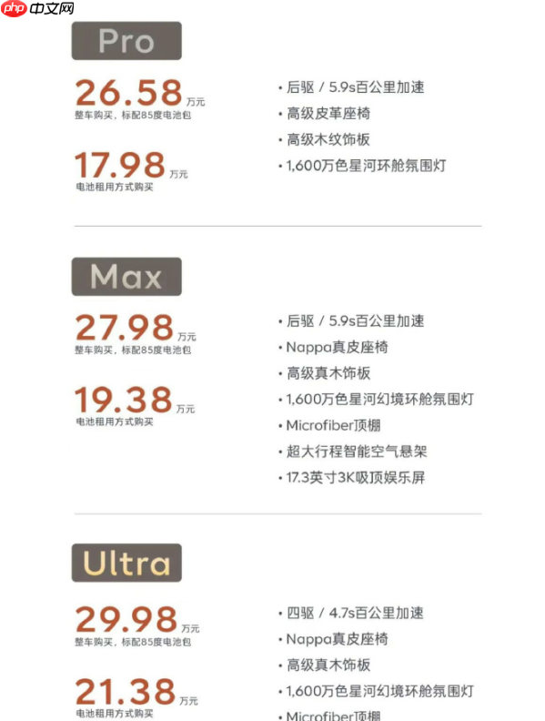 蔚来乐道L90正式上市 标配85kWh电池组 17.98万起