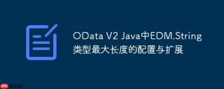 OData V2 Java中EDM.String类型最大长度的配置与扩展

