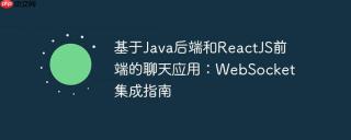 基于Java后端和ReactJS前端的聊天应用：WebSocket集成指南