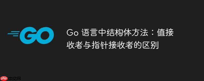 go 语言中结构体方法:值接收者与指针接收者的区别