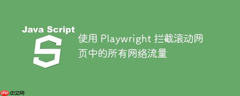 使用 playwright 拦截滚动网页中的所有网络流量
