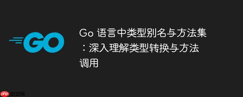 go 语言中类型别名与方法集：深入理解类型转换与方法调用