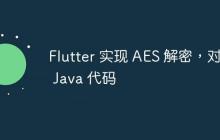 Flutter 实现 AES 解密，对标 Java 代码