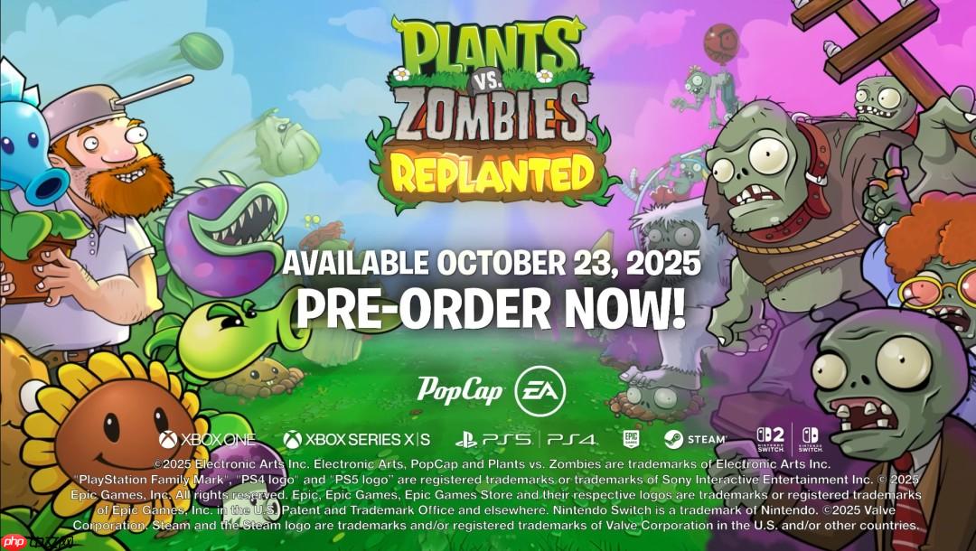 《植物大战僵尸：重植版》登陆全平台 含PS4和Xbox One