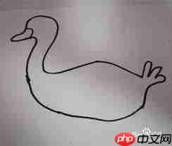 儿童简笔画天鹅怎么画