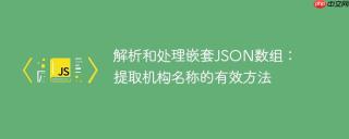 解析和处理嵌套JSON数组：提取机构名称的有效方法