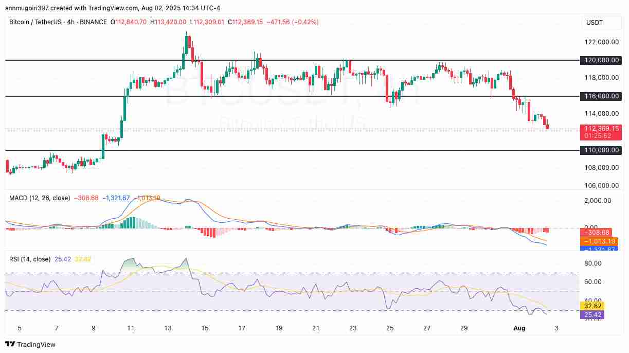 比特币价格稳定在 11.2 万美元,是否会反弹至 13.5 万美元?