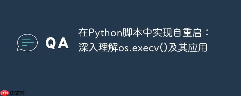 在Python脚本中实现自重启：深入理解os.execv()及其应用