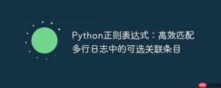 Python正则表达式：高效匹配多行日志中的可选关联条目