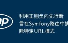 利用正则负向先行断言在Symfony路由中排除特定URL模式