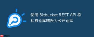 使用 Bitbucket REST API 将私有仓库转换为公开仓库
