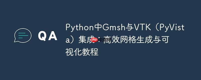 Python中Gmsh与VTK（PyVista）集成：高效网格生成与可视化教程