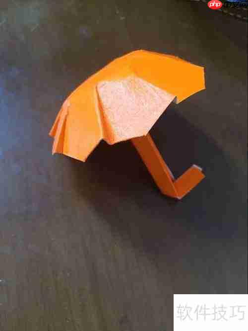 迷你雨伞折纸教程
