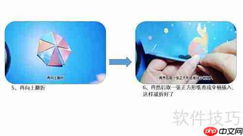 小雨伞折叠方法图解