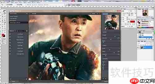 PS滤镜一键转手绘