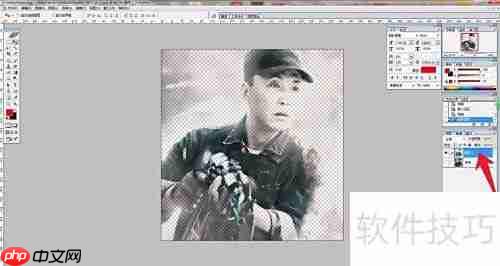 PS滤镜一键转手绘