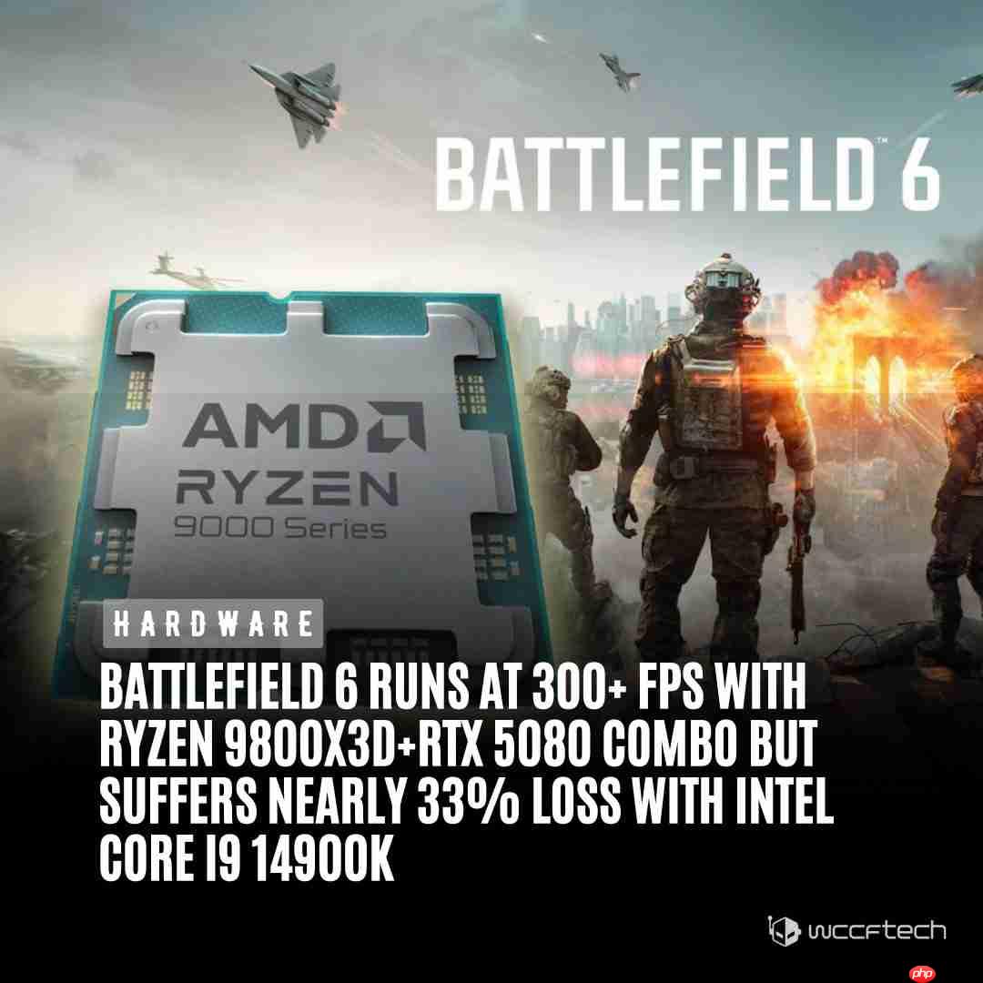 《战地6》PC版优化很好 9800X3D能跑超300帧