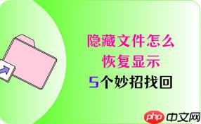 文件夹加密隐藏后怎么找回原文件