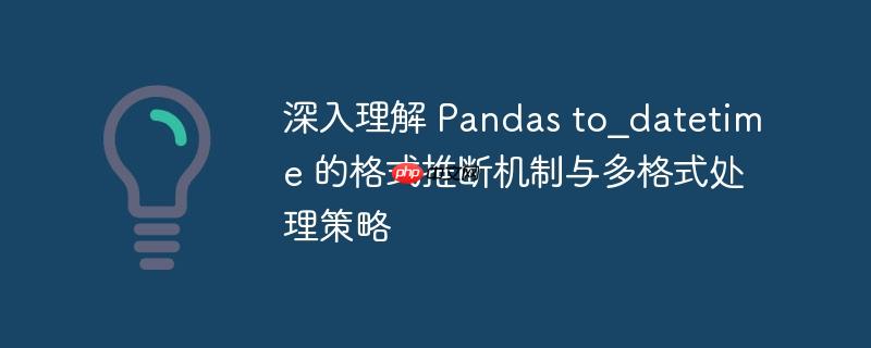 深入理解 Pandas to_datetime 的格式推断机制与多格式处理策略