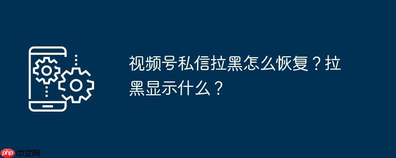 视频号私信能加好友吗 视频号私信拉黑