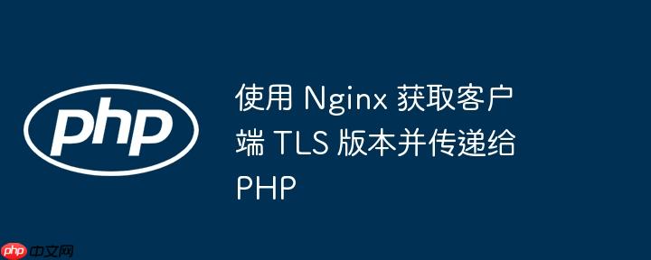 使用 nginx 获取客户端 tls 版本并传递给 php