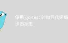 使用 go test 时如何传递编译器标志
