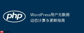 WordPress用户元数据动态计算与更新指南

