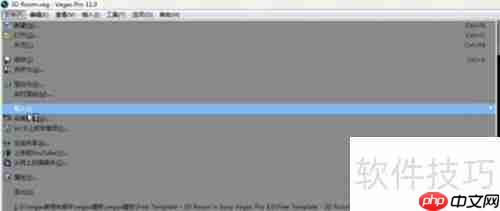 vegas pro 15片头字幕修改技巧