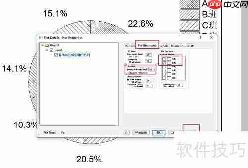 Origin绘制二维饼状图教程