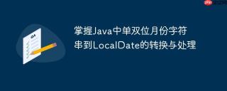 掌握Java中单双位月份字符串到LocalDate的转换与处理