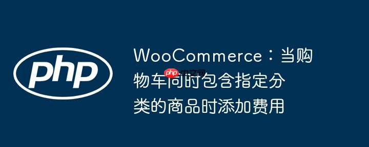 woocommerce：当购物车同时包含指定分类的商品时添加费用