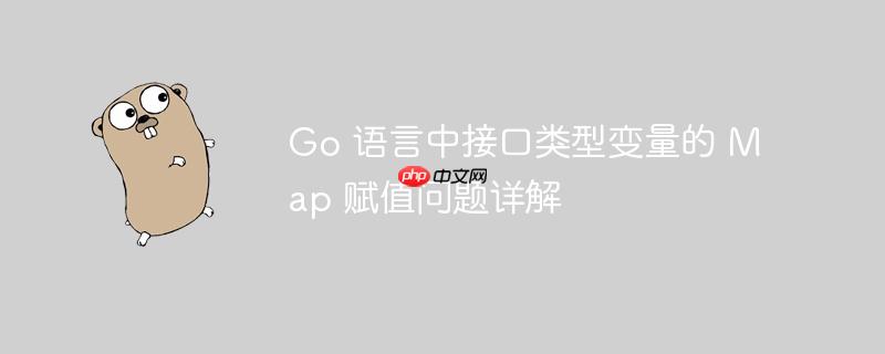 go 语言中接口类型变量的 map 赋值问题详解