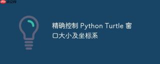 精确控制 python turtle 窗口大小及坐标系