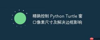 精确控制 python turtle 窗口像素尺寸及解决边框影响