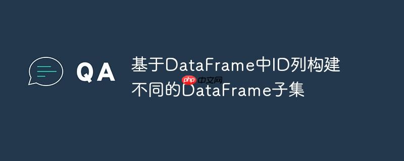 基于DataFrame中ID列构建不同的DataFrame子集-小浪学习网