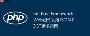 Fat-Free Framework Web组件发送JSON POST请求指南