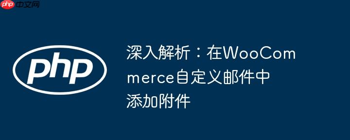 深入解析：在WooCommerce自定义邮件中添加附件-小浪学习网
