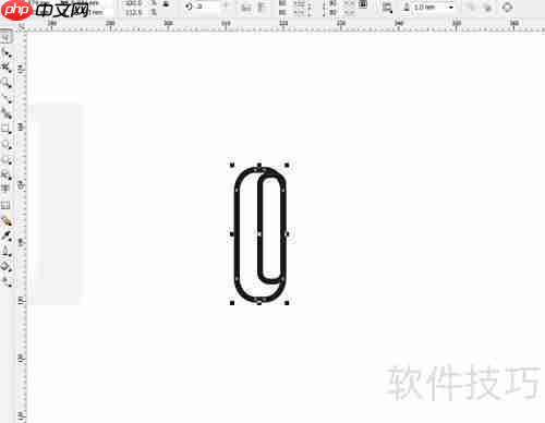 CorelDRAW绘制曲别针图标