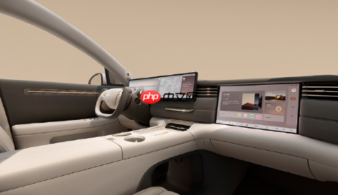 智己LS6内饰官图发布:悬浮式一体屏设计引领新潮流