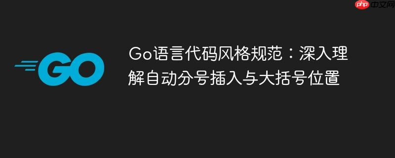 Go语言代码风格规范:深入理解自动分号插入与大括号位置