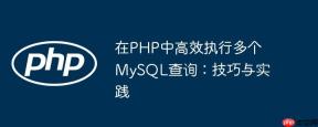 在PHP中高效执行多个MySQL查询：技巧与实践